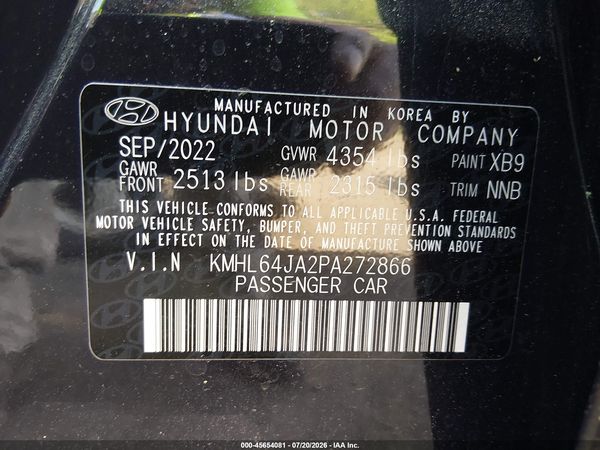 2023 HYUNDAI SONATA SEL