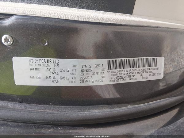 2020 CHRYSLER VOYAGER LXI