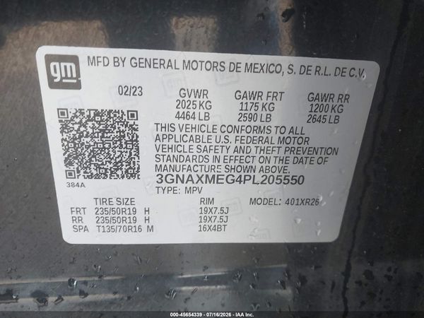2023 CHEVROLET EQUINOX FWD RS — I9