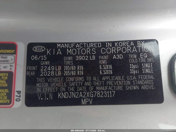2016 KIA SOUL Plus