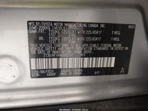 2024 TOYOTA RAV4 LE