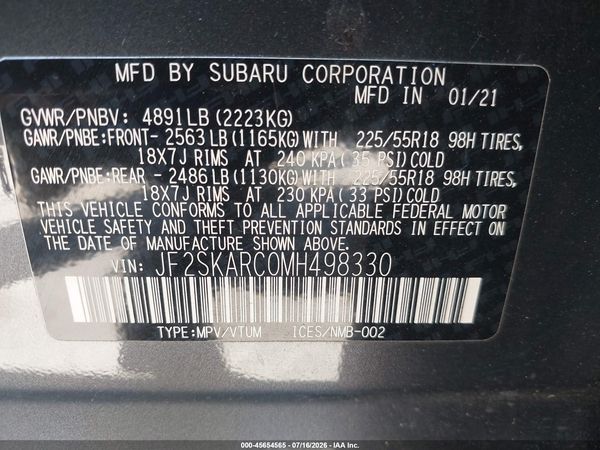 2021 SUBARU FORESTER SPORT
