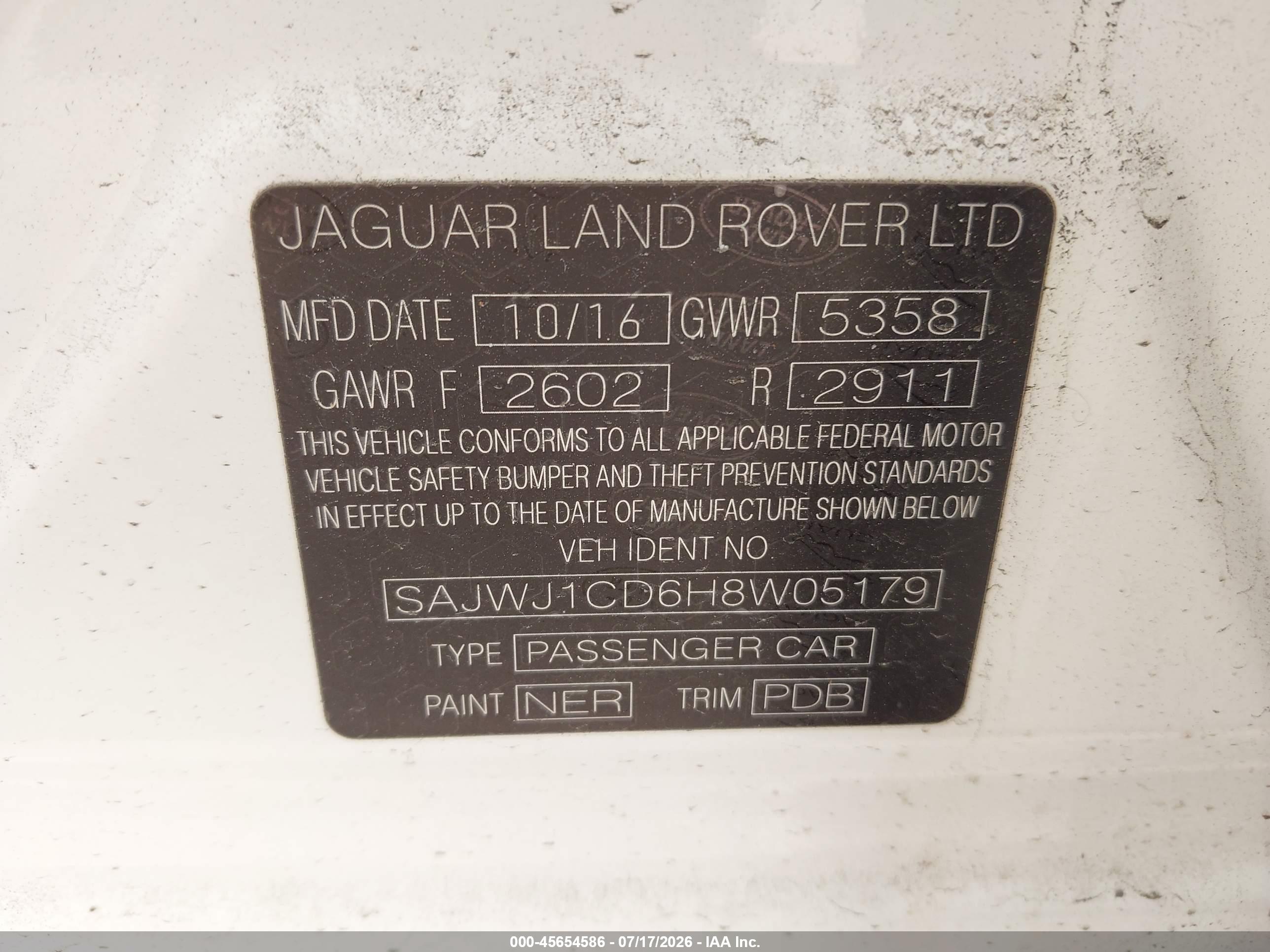 2017 JAGUAR XJ