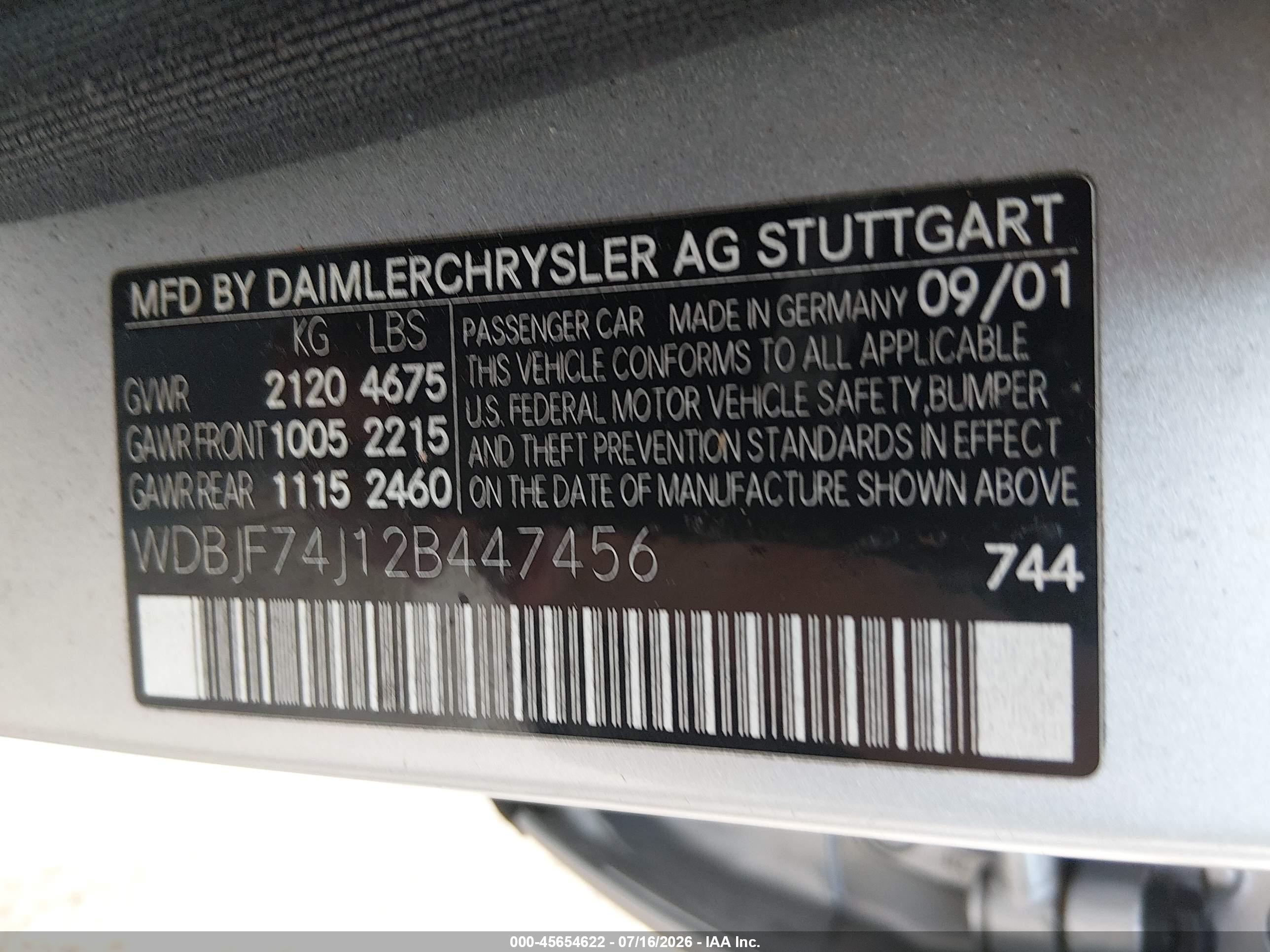 2002 MERCEDES-BENZ E 55 AMG E55 AMG