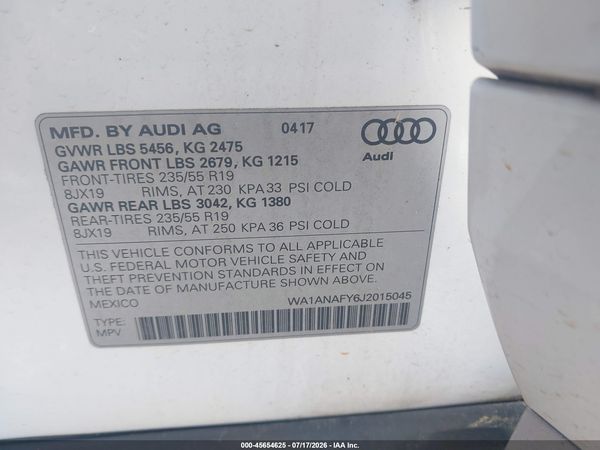 2018 AUDI Q5