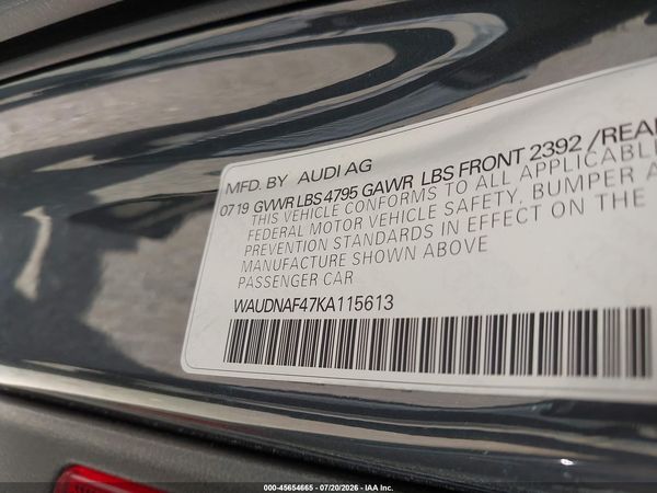2019 AUDI A4 45 PREMIUM
