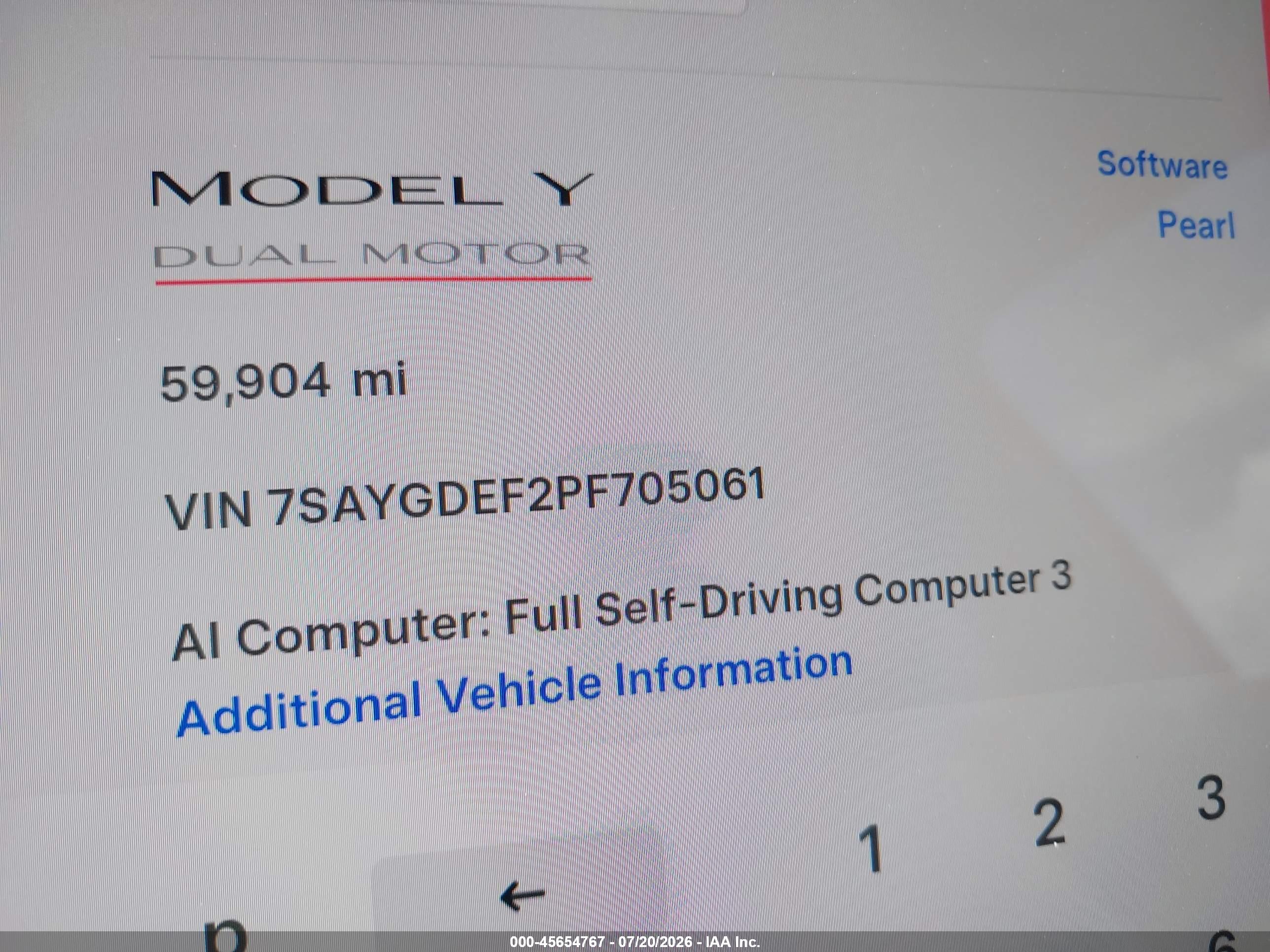 2023 TESLA MODEL Y
