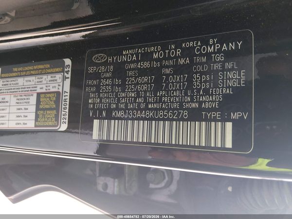 2019 HYUNDAI TUCSON VALUE