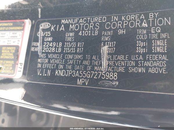 2016 KIA SOUL +