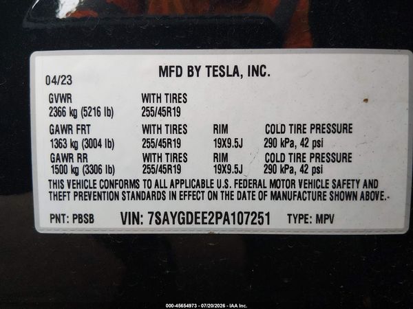 2023 TESLA MODEL Y