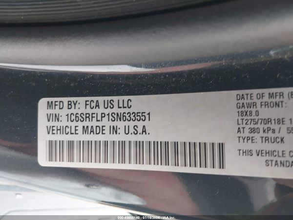 2025 RAM 1500 REBEL  4X4 5'7 BOX