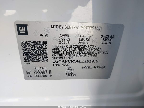 2020 CADILLAC XT6 FWD PREMIUM LUXURY
