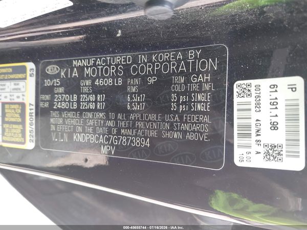 2016 KIA SPORTAGE LX