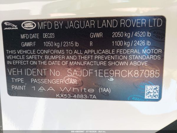 2024 JAGUAR F-TYPE