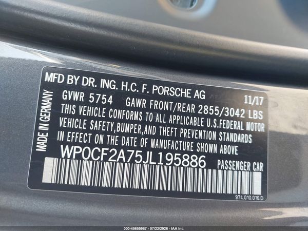 2018 PORSCHE PANAMERA SPORT TURISMO TURBO