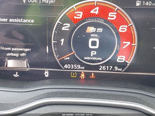 2019 AUDI S5 3.0T PREMIUM
