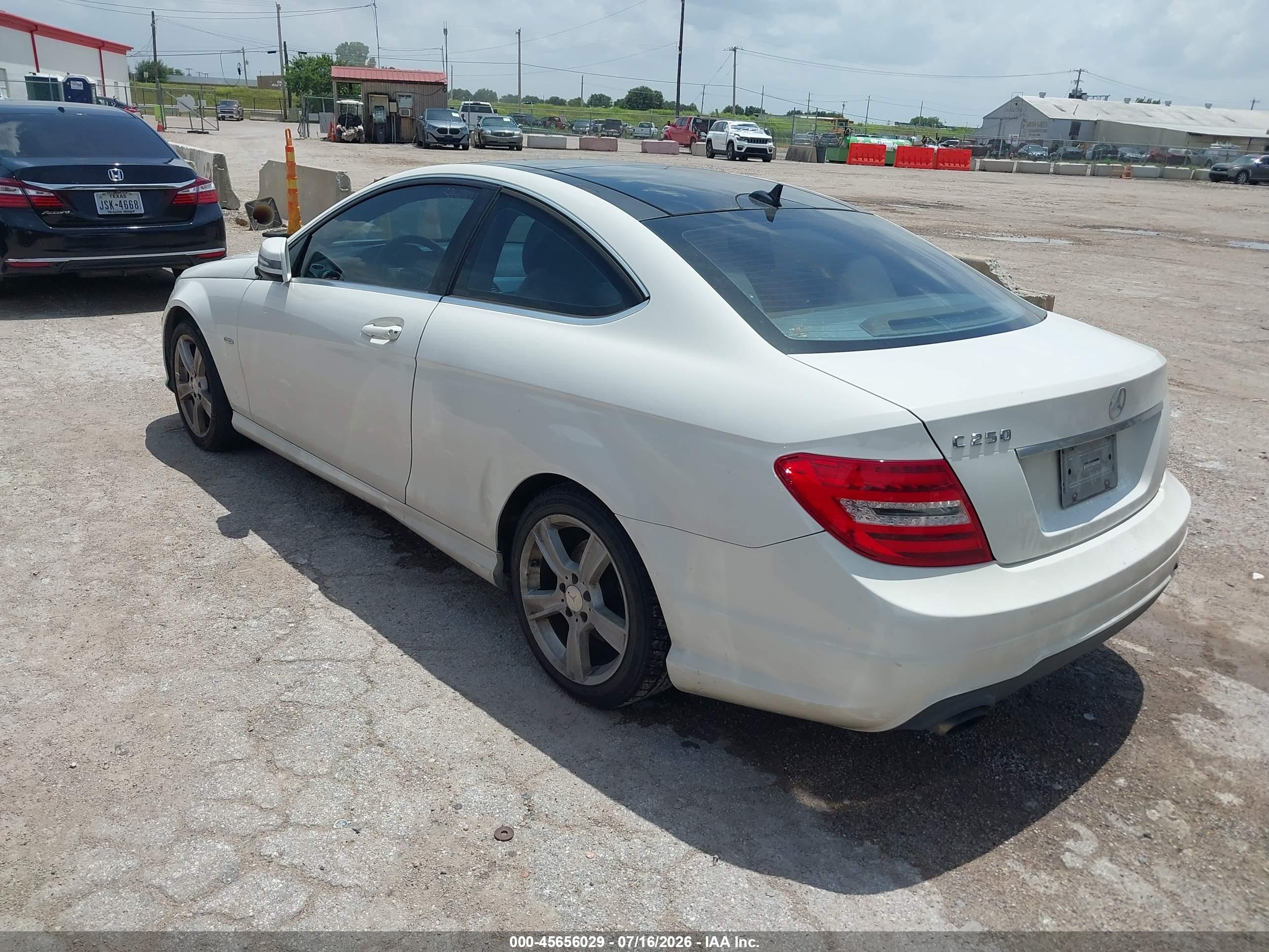 2012 MERCEDES-BENZ C 250