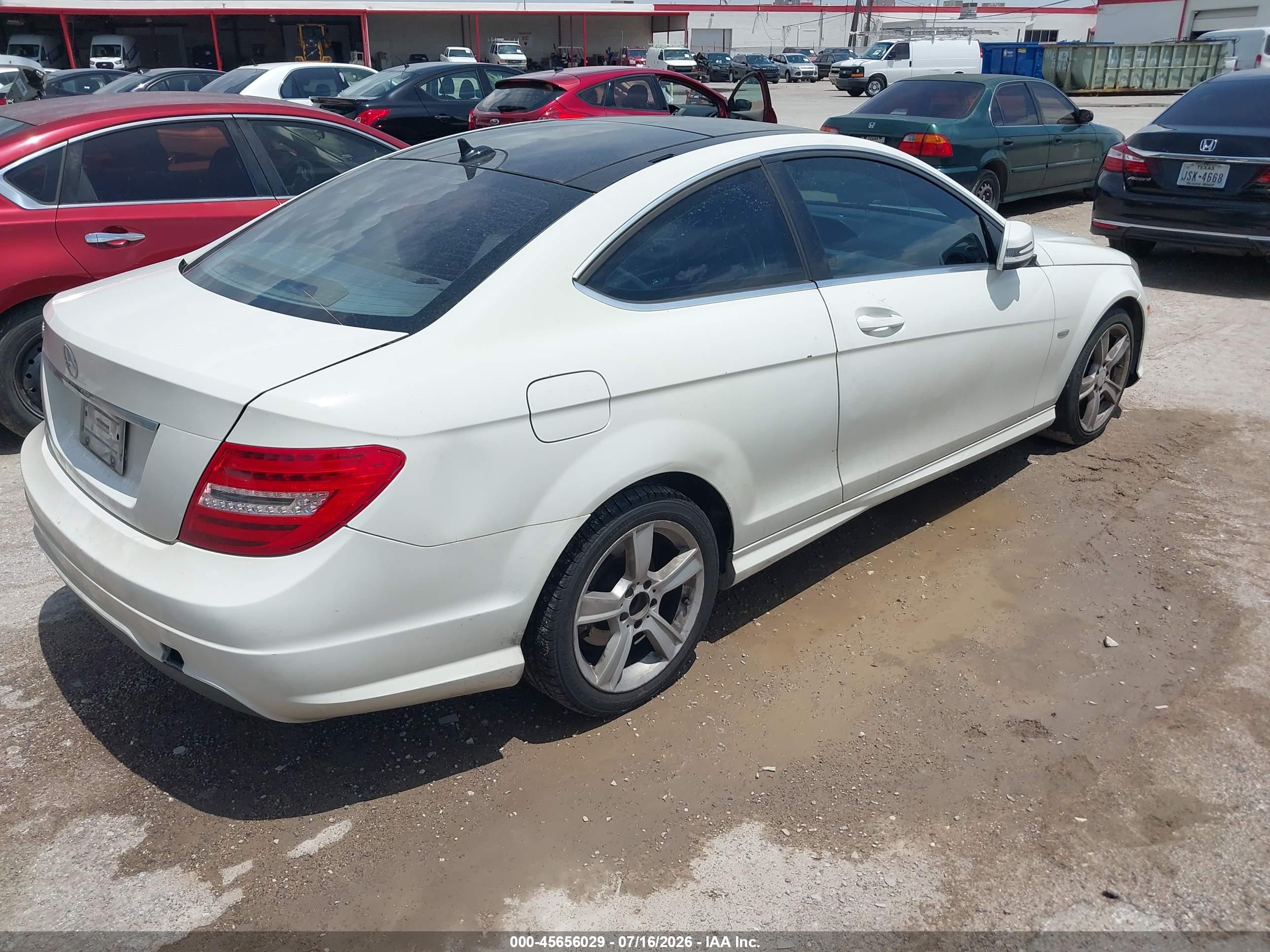 2012 MERCEDES-BENZ C 250 C250