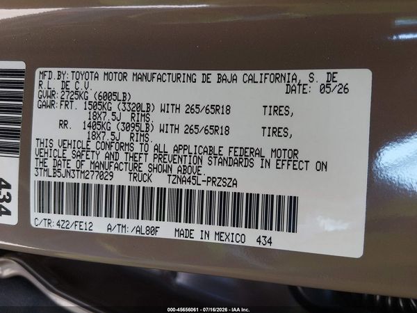 2026 TOYOTA TACOMA TRD SPORT
