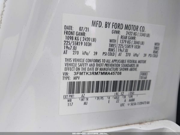 2021 FORD MUSTANG MACH-E PREMIUM