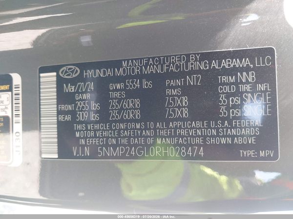 2024 HYUNDAI SANTA FE SEL