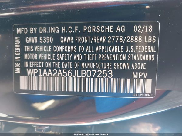 2018 PORSCHE MACAN