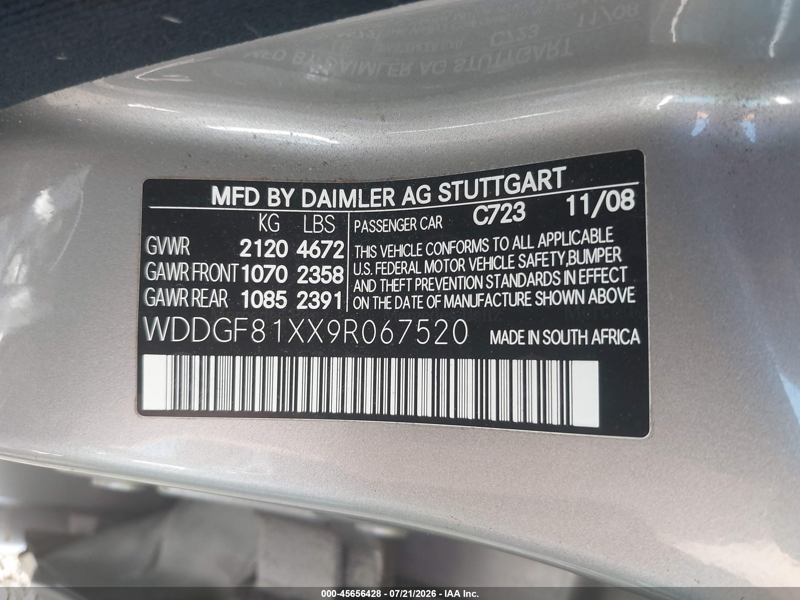 2009 MERCEDES-BENZ C 300 C300 4-MATIC
