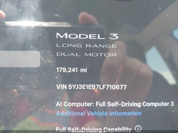 2020 TESLA MODEL 3