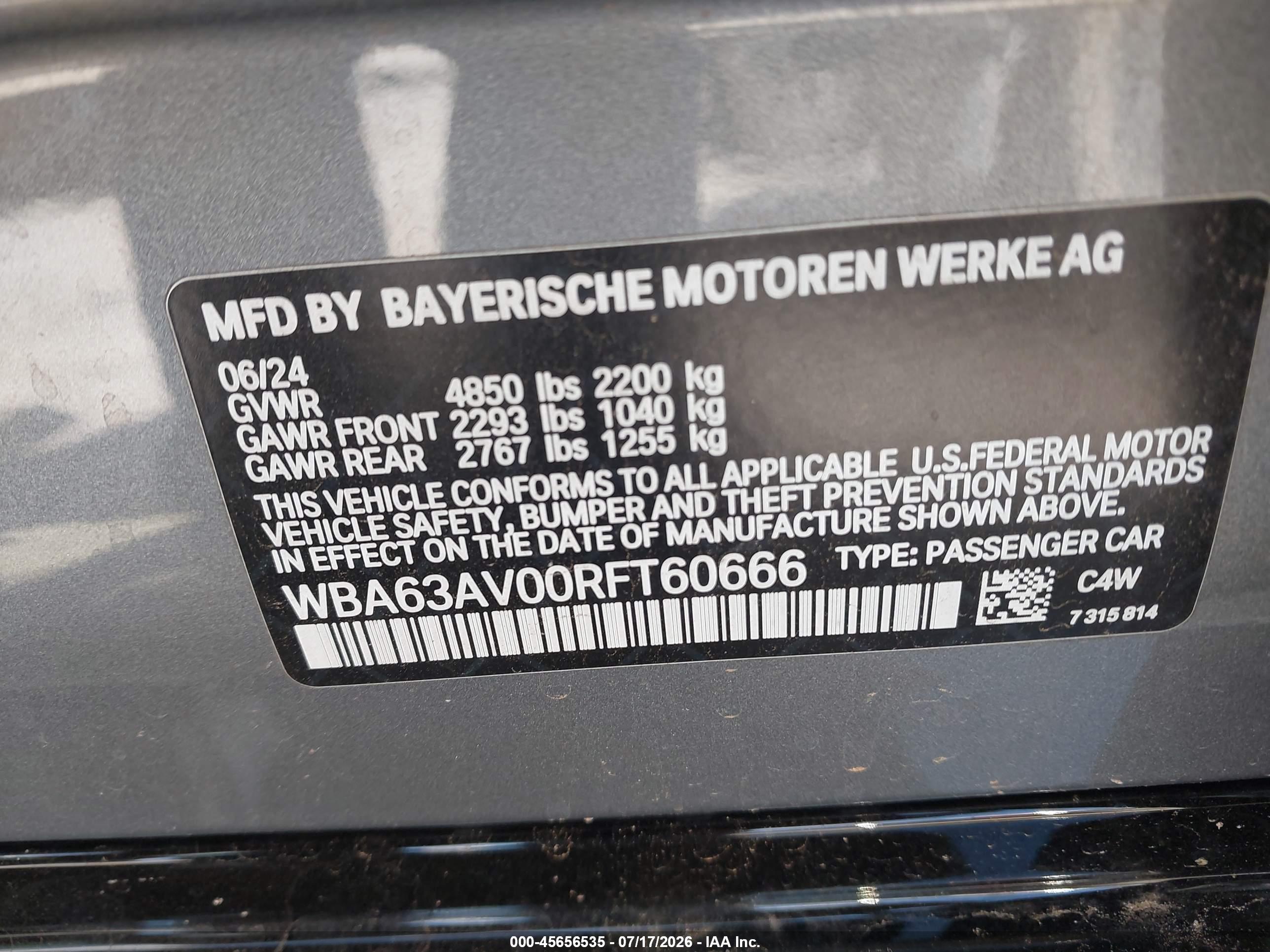 2024 BMW 430I GRAN COUPE