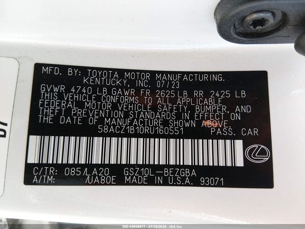 2024 LEXUS ES 350 350 Base