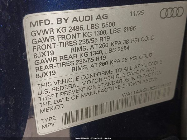2025 AUDI ALL-NEW Q5