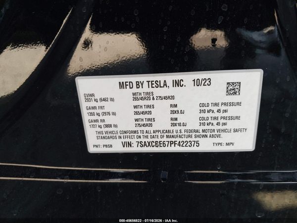 2023 TESLA MODEL X