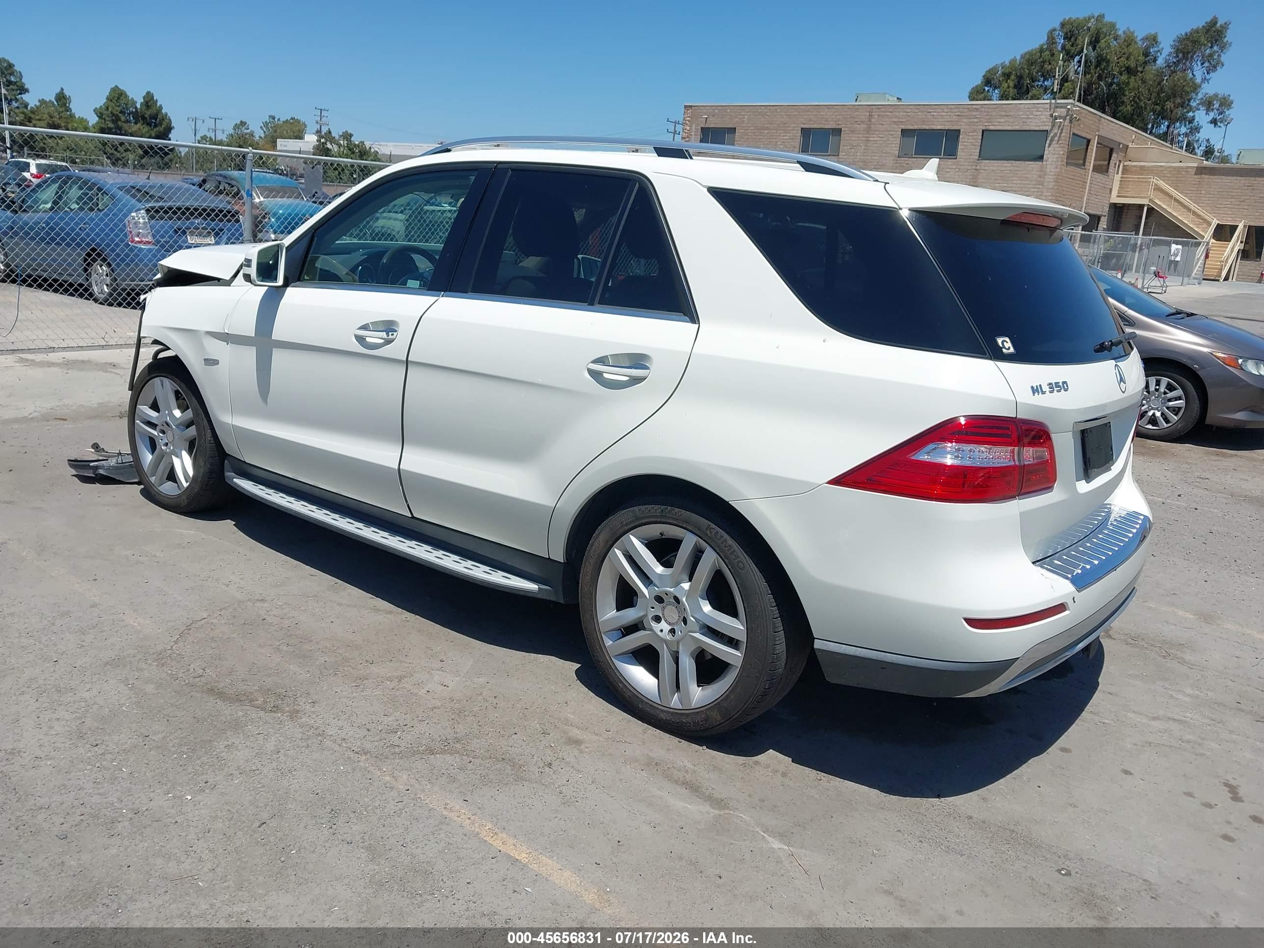 2012 MERCEDES-BENZ ML 350 4MATIC