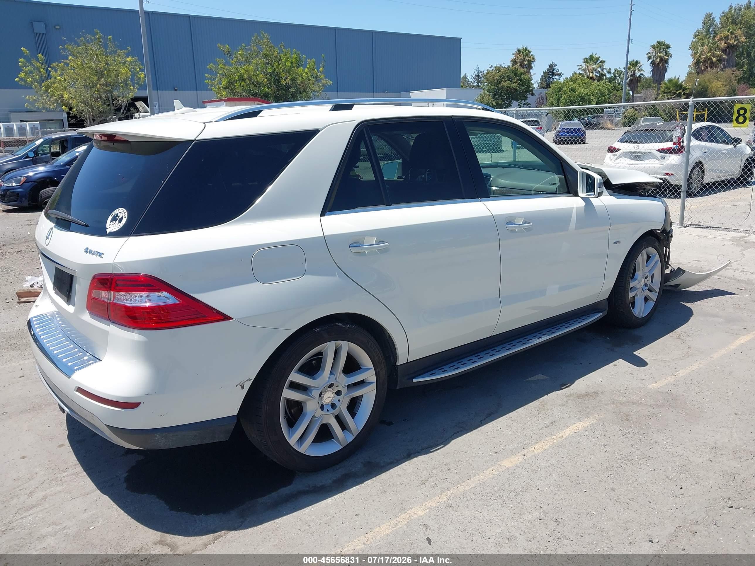 2012 MERCEDES-BENZ ML 350 4MATIC