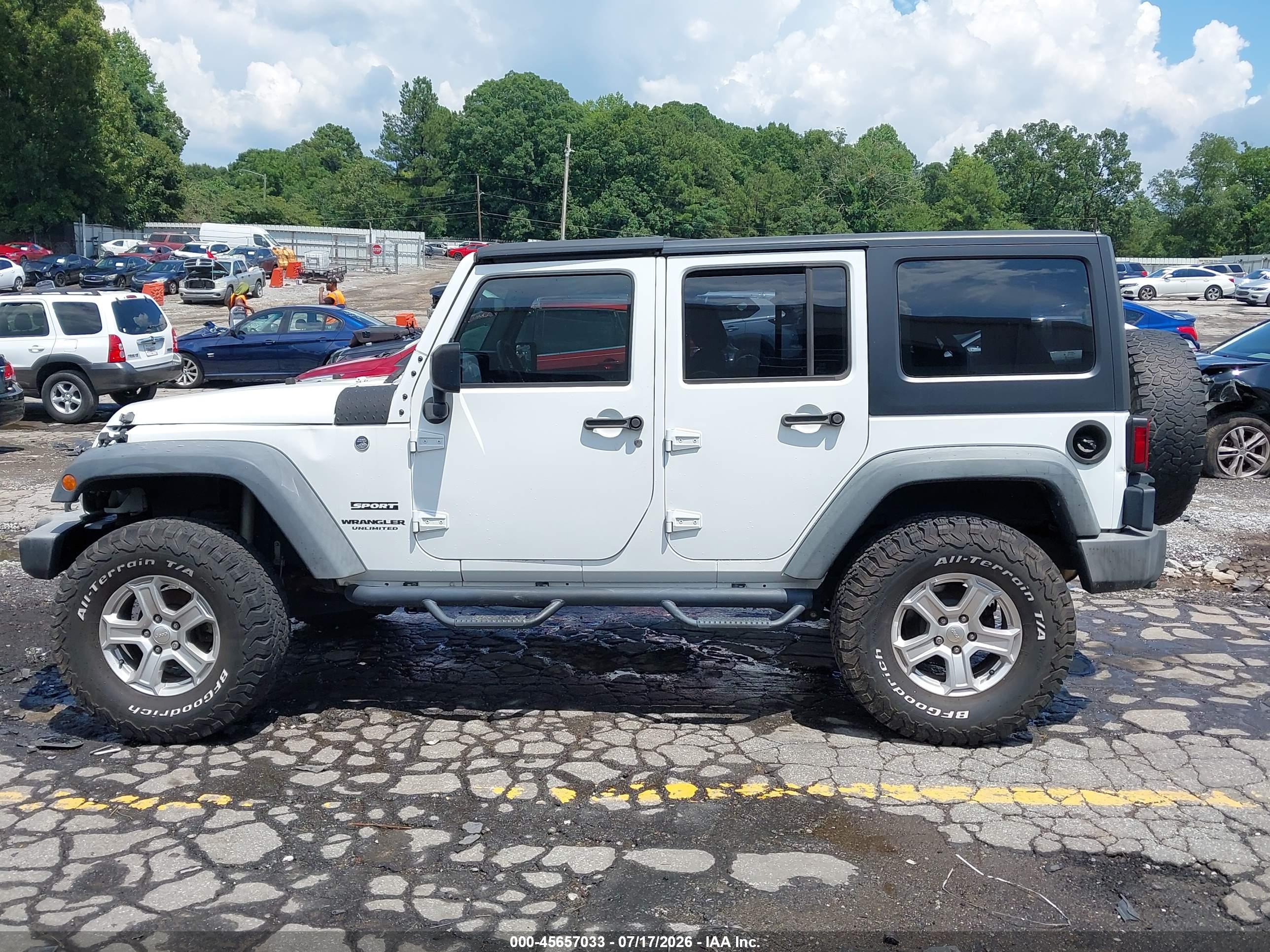 2016 JEEP WRANGLER UNLIMITED SPORT