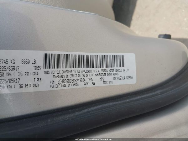 2012 DODGE GRAND CARAVAN CREW