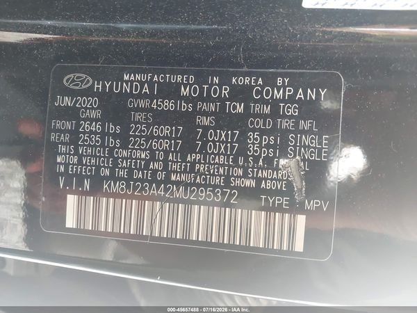2021 HYUNDAI TUCSON SE