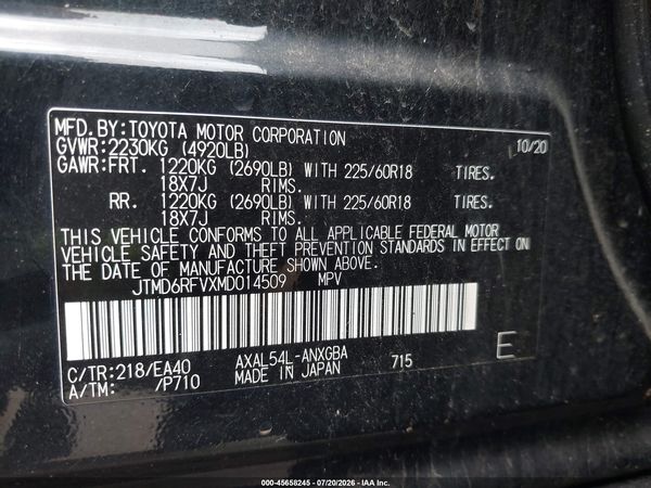 2021 TOYOTA RAV4 HYBRID LIMITED