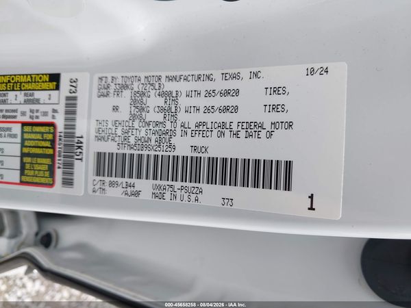 2025 TOYOTA TUNDRA 1794 EDITION