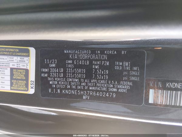 2024 KIA CARNIVAL MPV SX