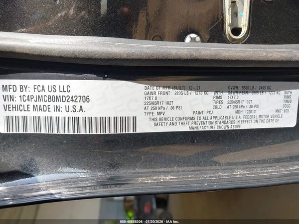 2021 JEEP CHEROKEE LATITUDE 4X4