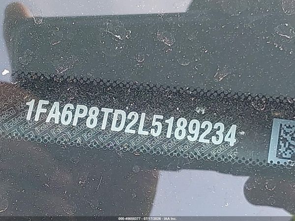2020 FORD MUSTANG ECOBOOST FASTBACK