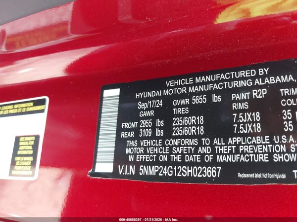 2025 HYUNDAI SANTA FE HYBRID SEL
