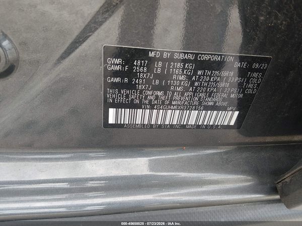 2024 SUBARU CROSSTREK LIMITED — I9