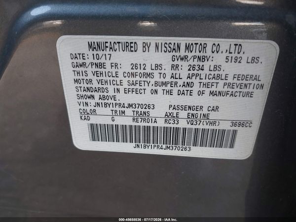 2018 INFINITI Q70L 3.7X LUXE