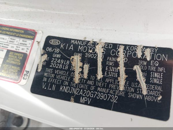 2016 KIA SOUL Plus