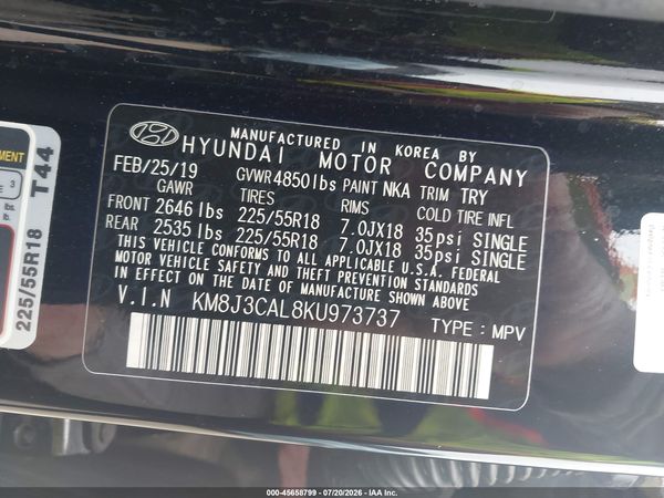 2019 HYUNDAI TUCSON SEL