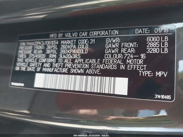2018 VOLVO XC90 T6 MOMENTUM