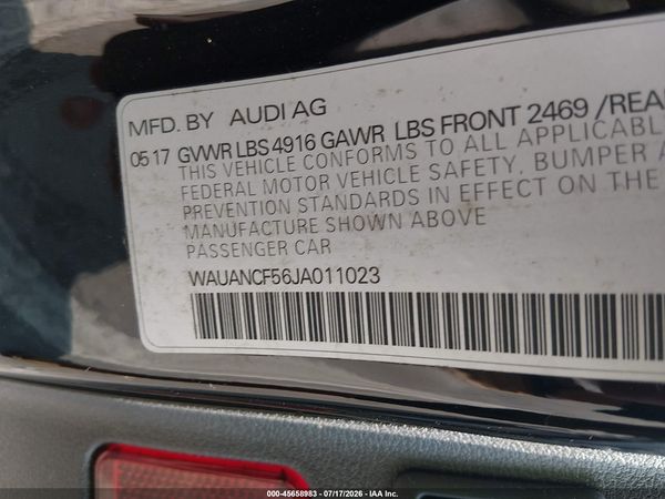 2018 AUDI A5 2.0T PREMIUM