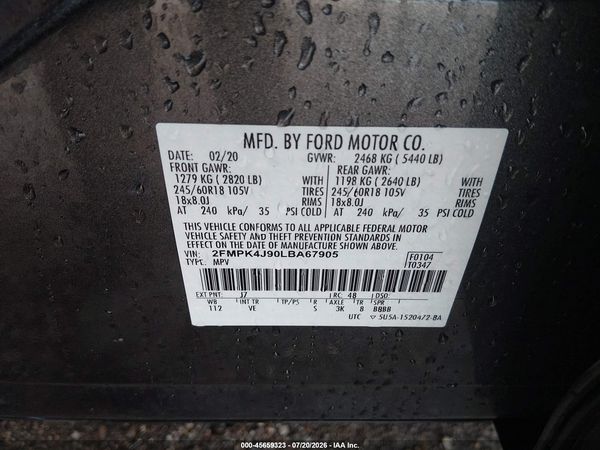 2020 FORD EDGE SEL